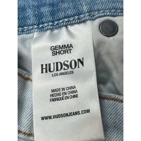 Hudson Gemma Cutoff Distressed Denim Shorts Size 25 - Picture 6 of 7
